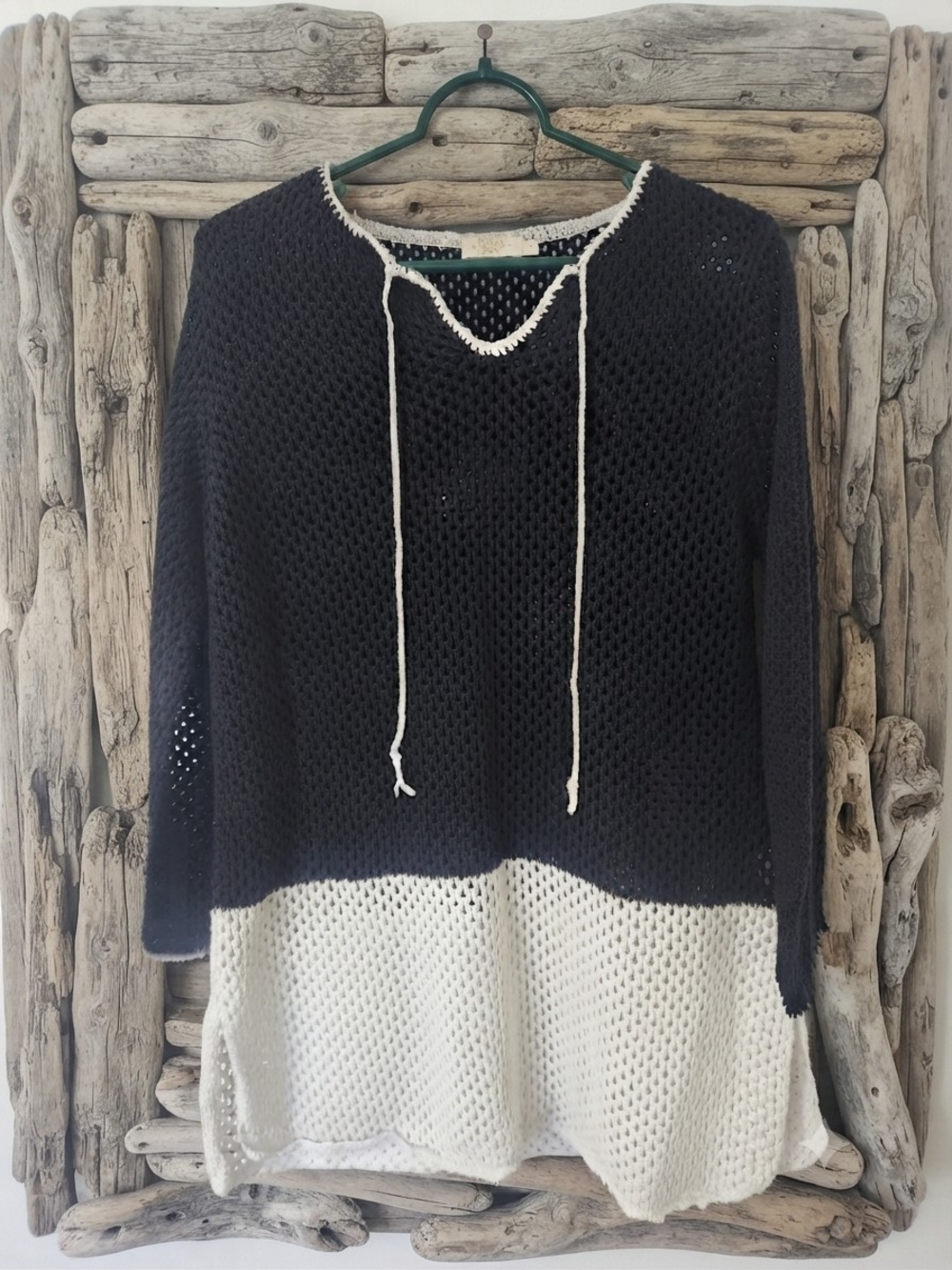 Paradise Shores Nautical-Inspired Open-Knit Cover-Up
Size Medium